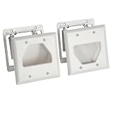 Flat Panel TV Cable Organizer Kit, Medium Kit (2 Gang)