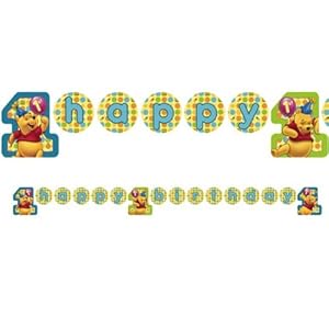 Pooh's First Birthday Banner