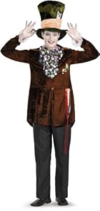 Disguise Men's Mad Hatter Deluxe (Movie),Multi,XL (42-46) Costume