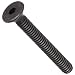 Class 12.9 Steel Socket Cap Screw, Plain Finish, Flat Head, Internal Hex Drive, Meets DIN 7991, 14mm Length, Fully Threaded, M5-0.80 Metric Coarse Threads (Pack of 100)