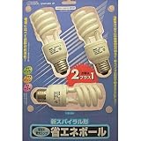 スパイラル型蛍光球 昼光色 EFSP12ED