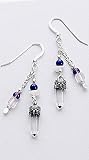 Jesus and Mary Sterling Silver Earrings
