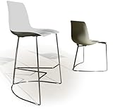 TRE 3 Stacking Design Bar Stool 30in. / White Color TRE 3 Stacking Design Bar Stool 30in. / White Color