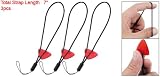 3 PCS Clear Red Stylus Pen Guitar Pick Black Elastic Strap for Nokia Game