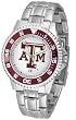 Texas A&M Aggies Suntime Competitor Game Day Steel Band Watch - NCAA College Athletics