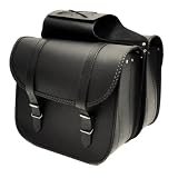 Leather Saddlebags - Motorcycle Leather Saddlebags 12.5LX11.5HX6D SD4019
