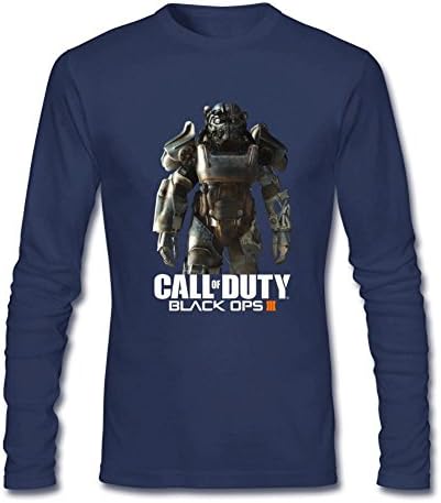 Monxin mens Personalized Call of Duty Below Deck Long-sleeved Tee Shirt Royal Blue S
