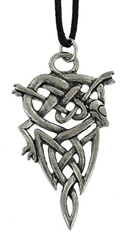 Handmade Courtney Davis Celtic Knotwork Dog Pewter Pendant Necklace for Faithfulness