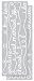 KI Memories - Sticklers - Glitter Stickers - Borders - Wedding - White