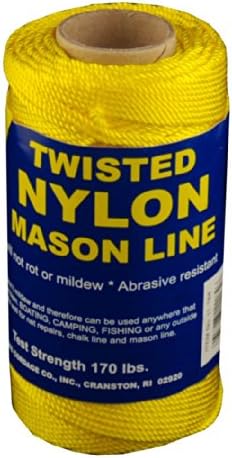 Colored Twisted and Braided Nylon Mason Line Twine 250' 272' 275' 500' 544' 550'
