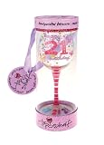 Top Shelf Happy 21st Birthday Wine Glass
