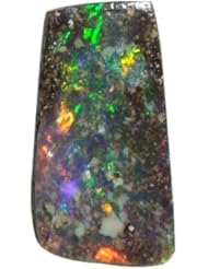 O&G Australia Natural Queensland Solid Boulder Opal Gemstone (1.14cttw)