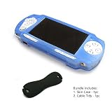 Sony PlayStation Portable Slim (PSP) JAVOSkin (Blue) + JAVOedge Cable Tidy (Black) Bundle