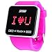 Jewtme Touch Screen Digital LED Waterproof Boys Girls Sport Casual Wrist Watches -Purple