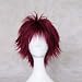 Dream2reality Cosplay_Naruto_Gaara_bottom curl_35cm_wine red_Japanese high temperature resistant fib