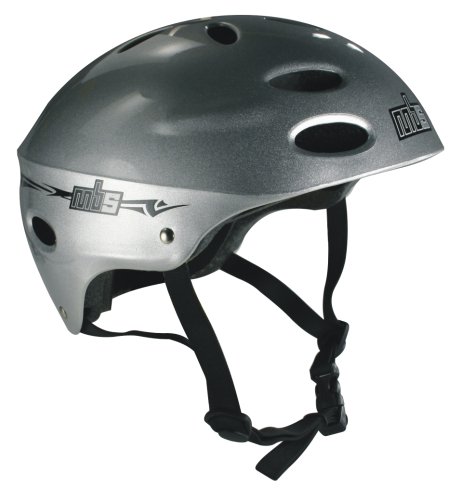 MBS Mountain Board Helmet (Silver, Large / X-Large)
