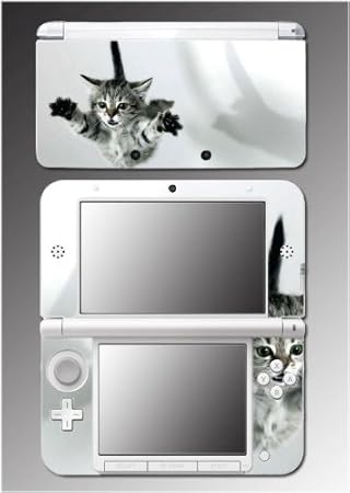 Kitten Cute Kitty Cat American Shorthair Tabby Video Game Vinyl Decal Cover Skin Protector 3 for Nintendo 3DS XL