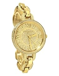 Michael Kors Delaney Gold Tone Link Watch #MK3268