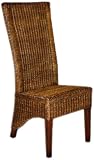 Hansen Rattan 3637/FW Peddigrohrstuhl gewaschen / ohne Polster / B 46 T 50 H 111 SH 47 cm