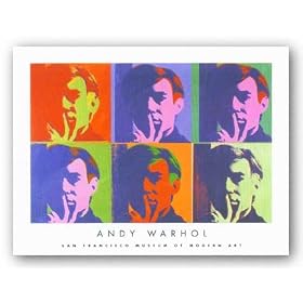 A Set of Six Self-Portraits, 1967 by Andy Warhol 20"x30" Art Print Poster