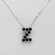 Necklace With 2.95ctw Genuine Sapphires Beautifully Crafted in 925 Sterling silver. Total item weight 5.0g Length 16in