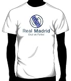 Real Madrid C.F. Basic Logo Tee, Adult Large - White