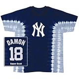 New York Yankees - Johnny Damon #18 Tie Dye T-Shirt - Medium