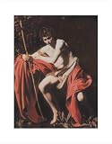 St. John the Baptist in the Wilderness by Michelangelo M. da Caravaggio poster print,11 in. x 14 in.