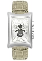 Elini Midsize Nazar Grey Leather Chronograph Watch #WH775HMSGRY