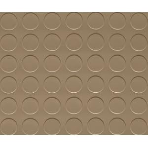 G-Floor Garage Shop Floor Coverings - 8ft. x 22ft., Coin Design, Sandstone, Model# GF75CN822SN by Better Life Technology