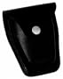 Handcuff Case Molded Black Leather w/snap - Valor 3000, Handcuffs Cases
