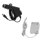 GTMax Black Rapid Car Charger with IC Chip + Home Wall AC Charger for Ninte ....