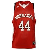 adidas Nebraska Cornhuskers #44 Scarlet Replica Basketball Jersey