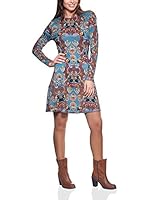 Peace & Love Vestido (Azul / Marrón)