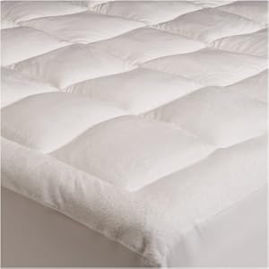Pinzon Basics Overfilled Ultra Soft Microplush Queen Mattress Pad