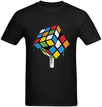Phlijah Men's Rubik's Cube Ice-lolly T-Shirt US Size Medium