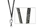 Black Diamond Rhinestone Crystal Lanyard ID Badge Key Card Holder