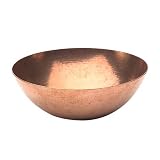 Red Flower Prayer Bowl, Copper Puja 1 ea