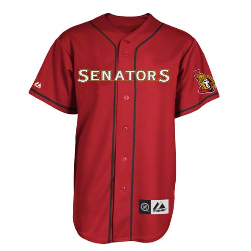 Ottawa Senators Jersey: Red NHL Replica Baseball Jersey