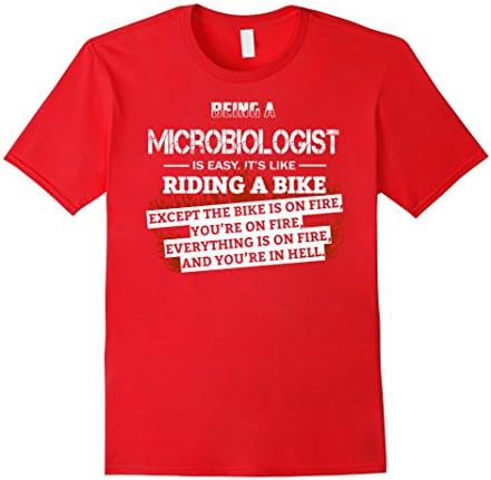 Men's Microbiologist T-shirt , Being an Aircraft Mechanic is easy. XL Red