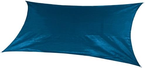 Coolaroo Custom Rectangle Shade Sail, Aquatic Blue, 9 by 18-Feet