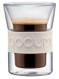 Bodum - 10952-913 - Presso - Set 2 Verres - 0,2 L - Bandeaux Blanc Crème