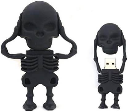 Cute Skeleton 32GB USB Flash Drive USB Flash Disk Cartoon Pen Drive Memory Stick Pen Drive Jump Drive Thumb Stick