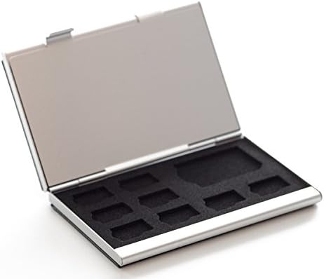 Aluminum Double-deck Memory SD Card Storage Case