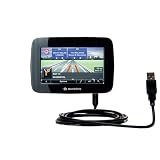 Classic Straight USB Cable for the Navigon 2100 max with Power Hot Sync and Charge capabilities - Gomadic Brand w/ TipExchange Technology