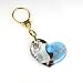 Murano Glass Keyring Jewelry - Charlotte Keyring Blue/Silver
