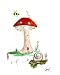 Toadstool Book Illustration Photographic Poster Print by Craig Thompson, 16x20
