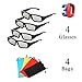 4 Pack Unisex Passive Polarized 3D Glasses for LG, Sony, Panasonic, Toshiba, Vizio and All Passive 3D TVs RealD 3D Cinema Glasses for Watching Movies Family Pack New Circular Polarized Lenses