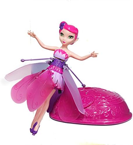 Colorful Flying Fairy Doll Toy Fairy Gift for Kids Children Girls Pink