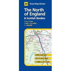 The North of England and Scottish Borders (AA Road Map Britain Series)